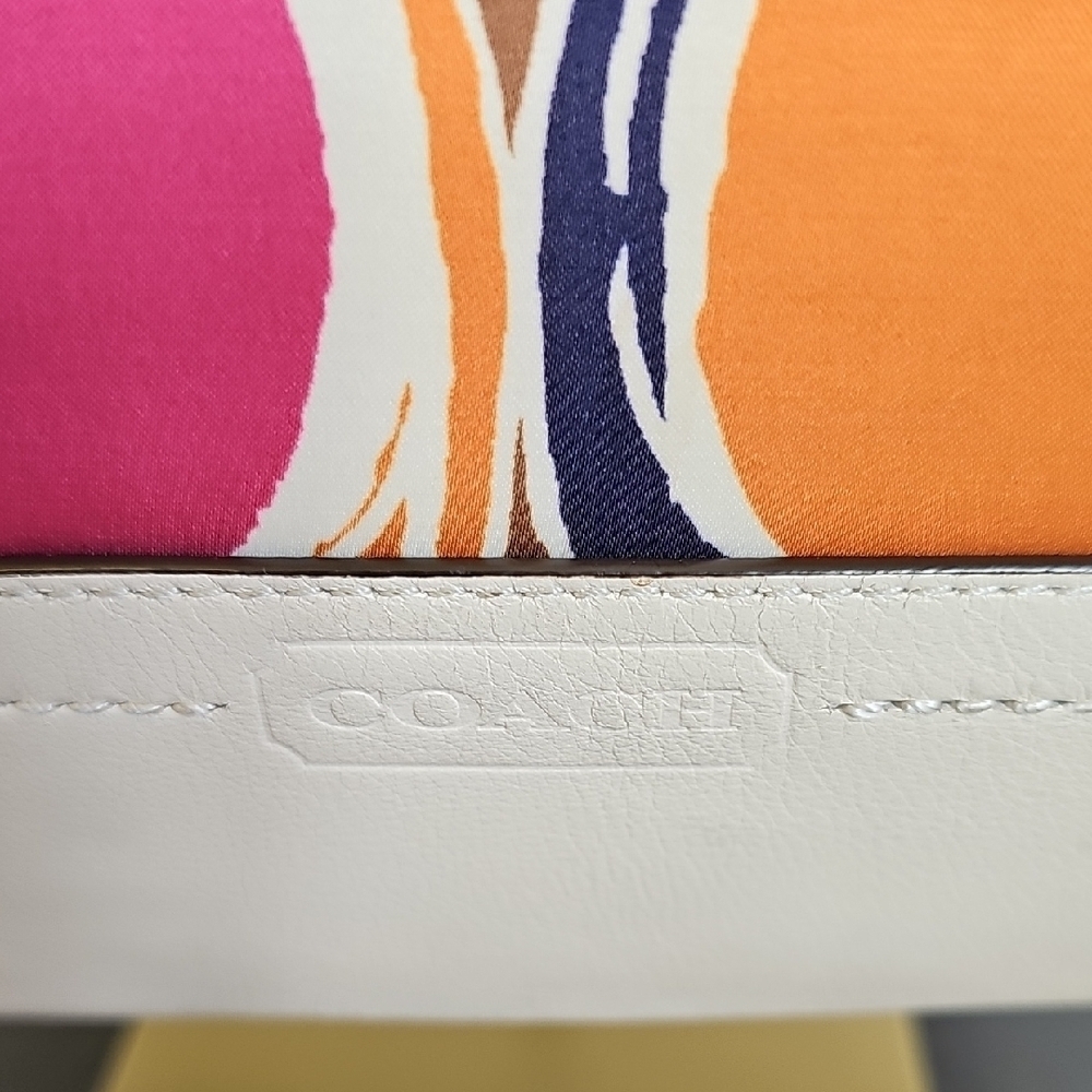 Coach 2013 Muticolor Part Op Ast Satin and Leather Carrie Tote - Picture 4 of 14